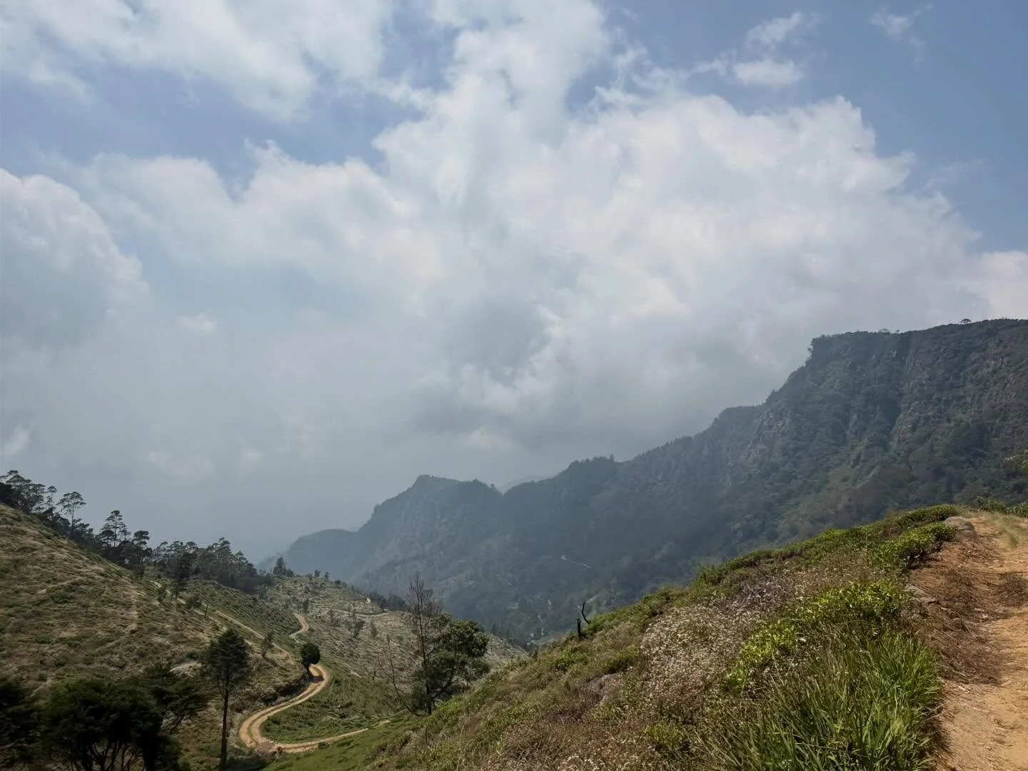 We walked Section 11 of Sri Lanka&rsquo;s Pekoe Trail today guided by the lovely Gisela. Incredible views of mountains, valleys, tea plantations and villages. Not sure if I&rsquo;d rather ascend or descend the Devil&rsquo;s Staircase, a 3km series of