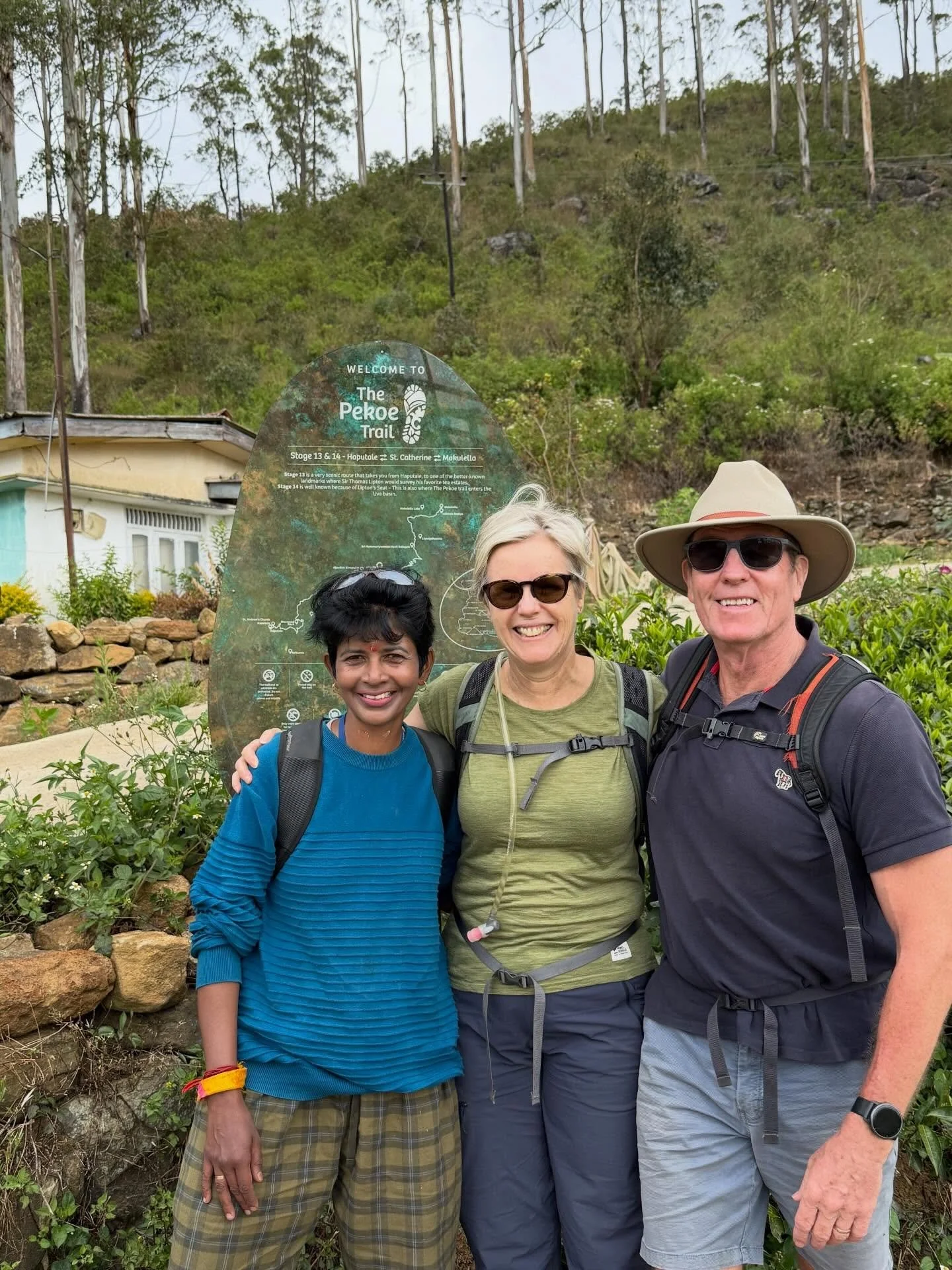 Today we walked section 13 of the Pekoe Trail, from St Catherine&rsquo;s Mount to Hupatale, which was probably the prettiest and easiest of the three sections we&rsquo;ve walked. The tea plantations were well maintained and the villages along the rou