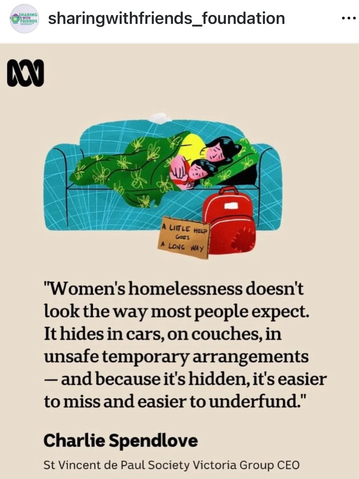 I have a new novel coming out on 30 June called PEOPLE LIKE US. Amongst other things, this novel explores housing insecurity of older single women. I wrote it because I believe safe, secure and affordable housing is a human right for all but is sadly