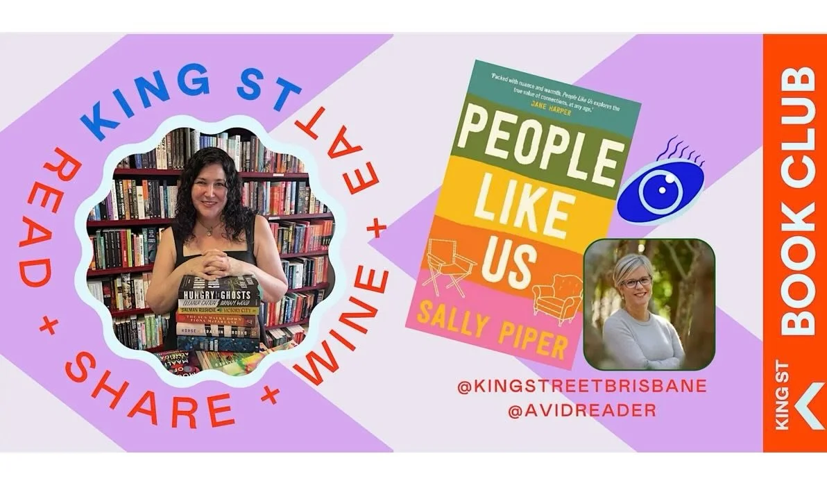 I love a book club visit and I especially love King St Book Club for the robust and in-depth conversation led by veteran book club facilitator Jennifer Stephens. If you&rsquo;d like to drill down into the themes of PEOPLE LIKE US to a plot spoiler le
