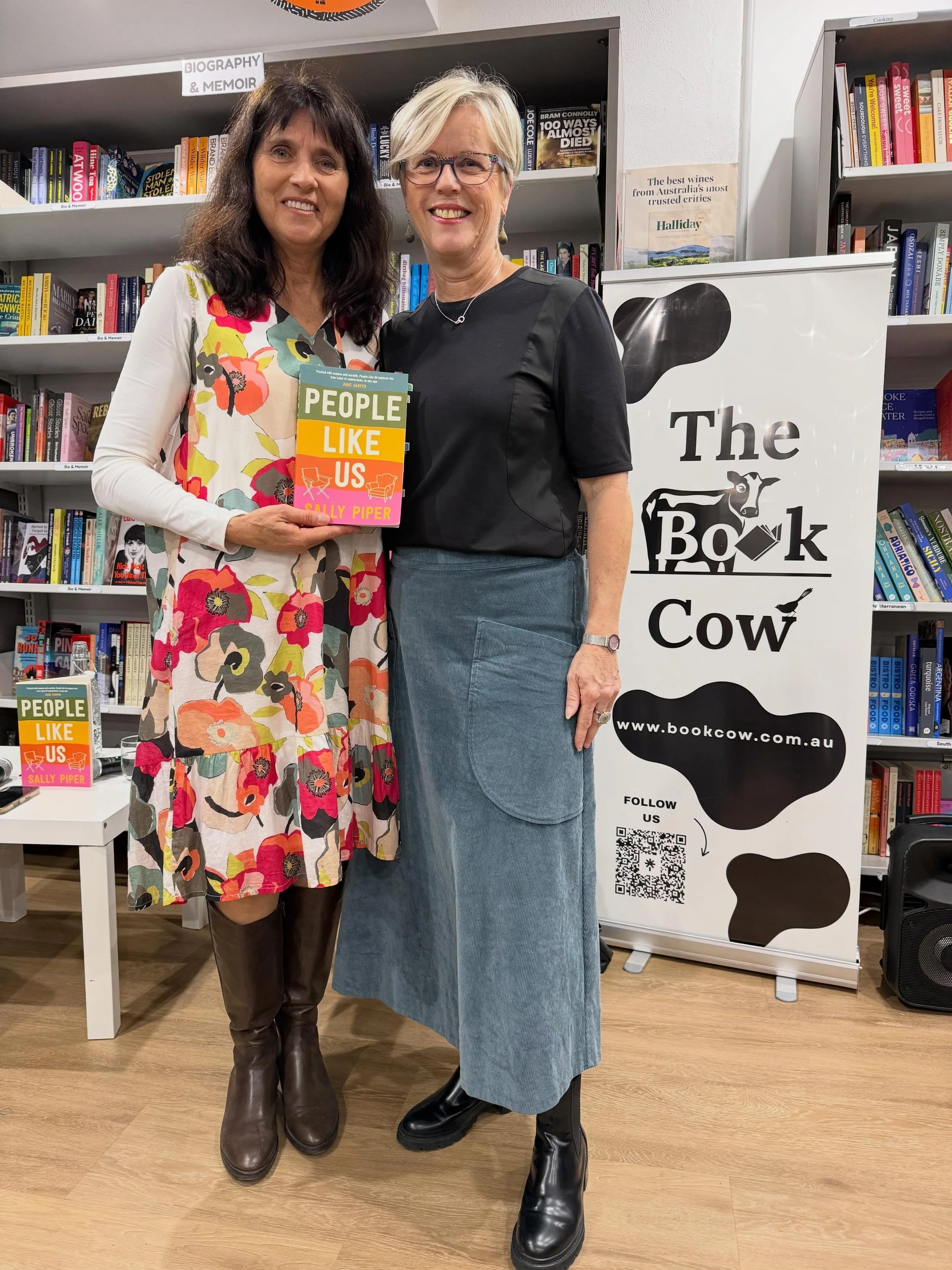 Thank you @thebookcowkingston and to the wonderful Canberra audience for your warm welcome, thoughtful questions and shared conversation last night. It warmed my heart to see you were all as passionate about the story of Tina in PEOPLE LIKE US as I a