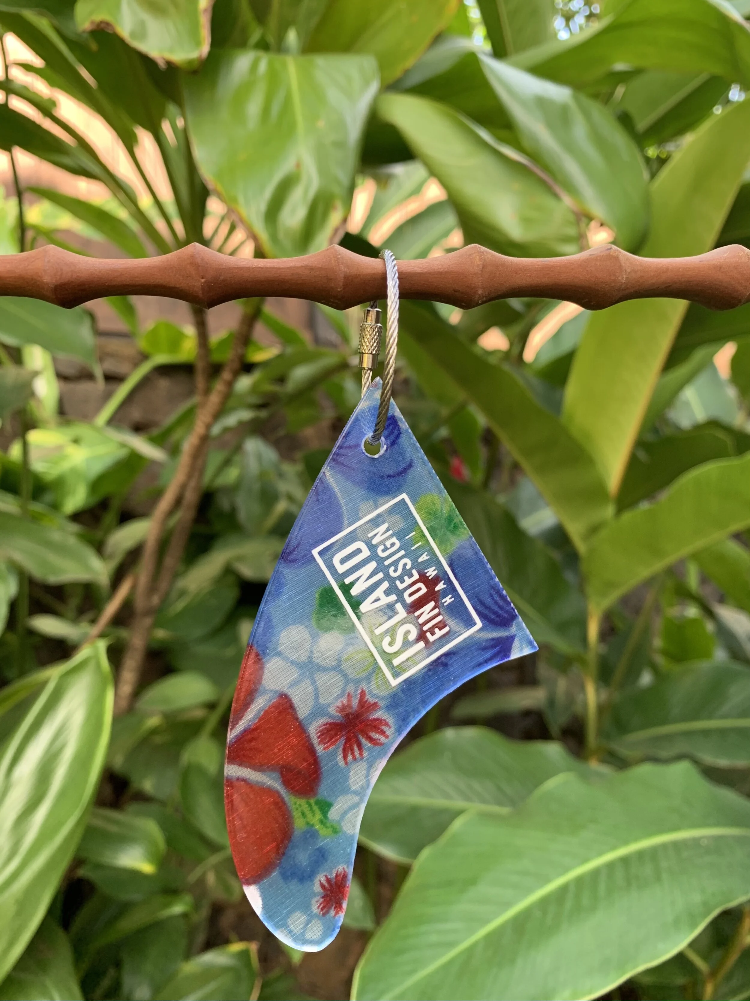 FIN KEYCHAIN - BLUE VINTAGE