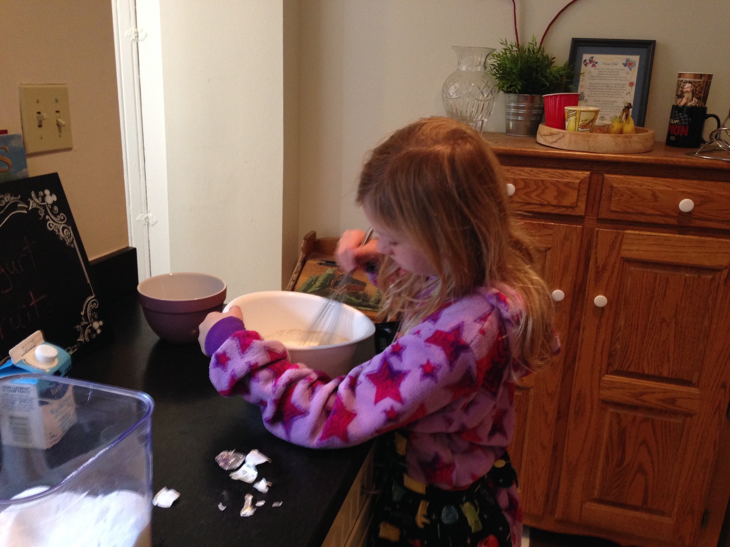 Then we whisked...A LOT.