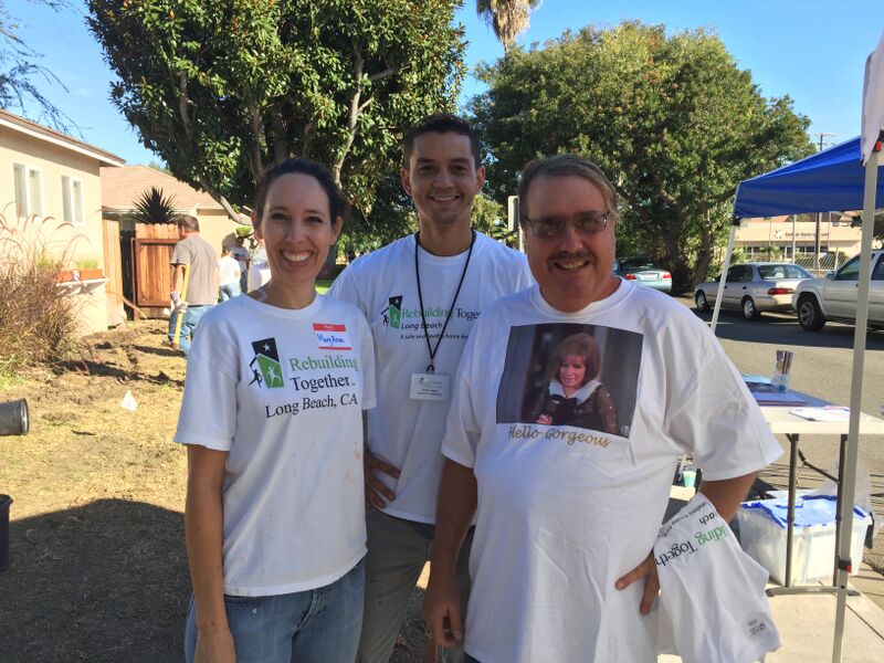 RBTL Board Member Mary Anne Rose, RBLT Executive Director Daryl James, and HOPE resident Andrew. 