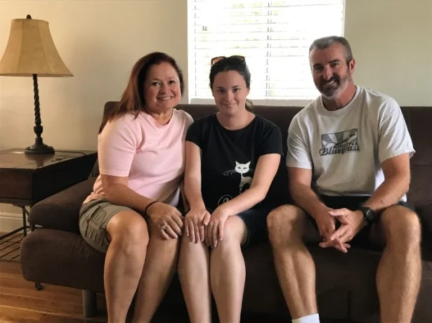 From left: Tammy, Emily, and Tom.