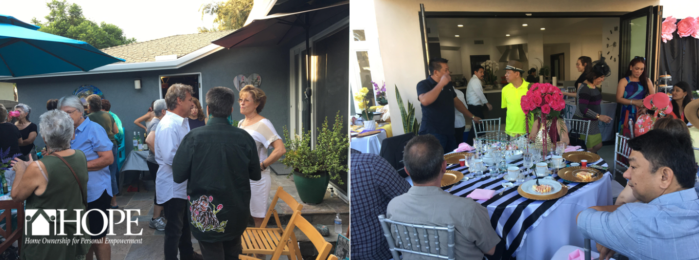 From left: Birthday party for Sindee Smolowitz, high-tea/cocktail party hosted by Minnie and Ricardo Banos. (HOPE)