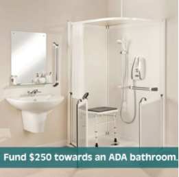 Fund $250 Towards an ADA bathroom