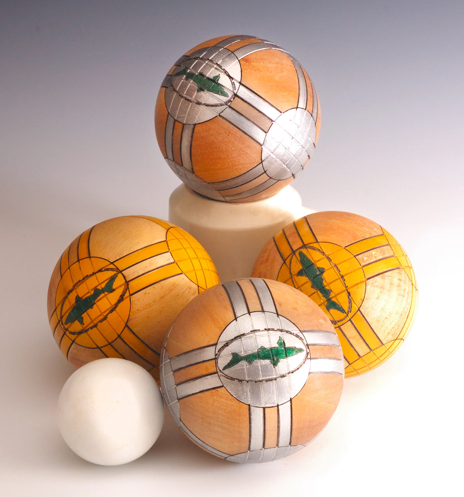 Closer image of the balls