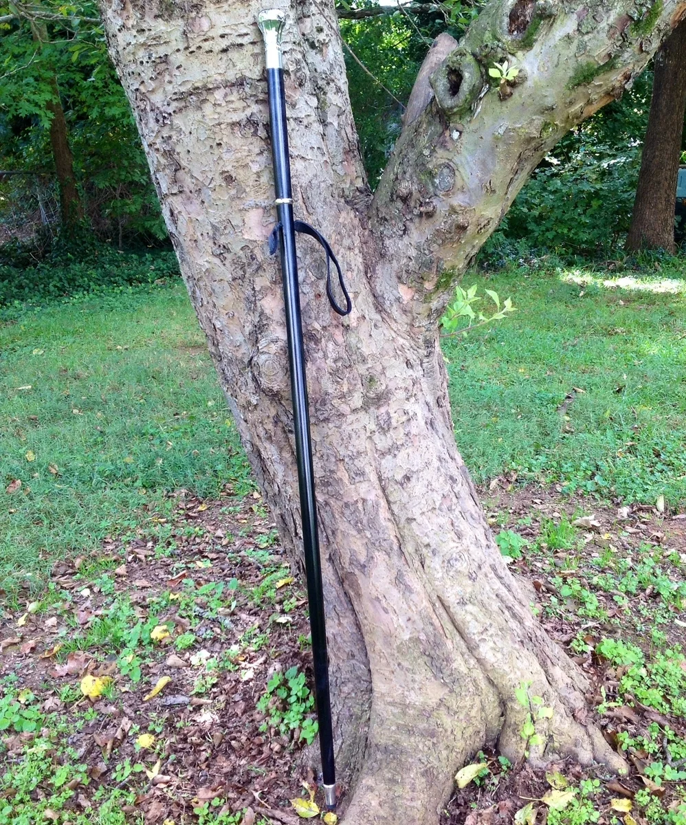 Ebony and Silver walking stick