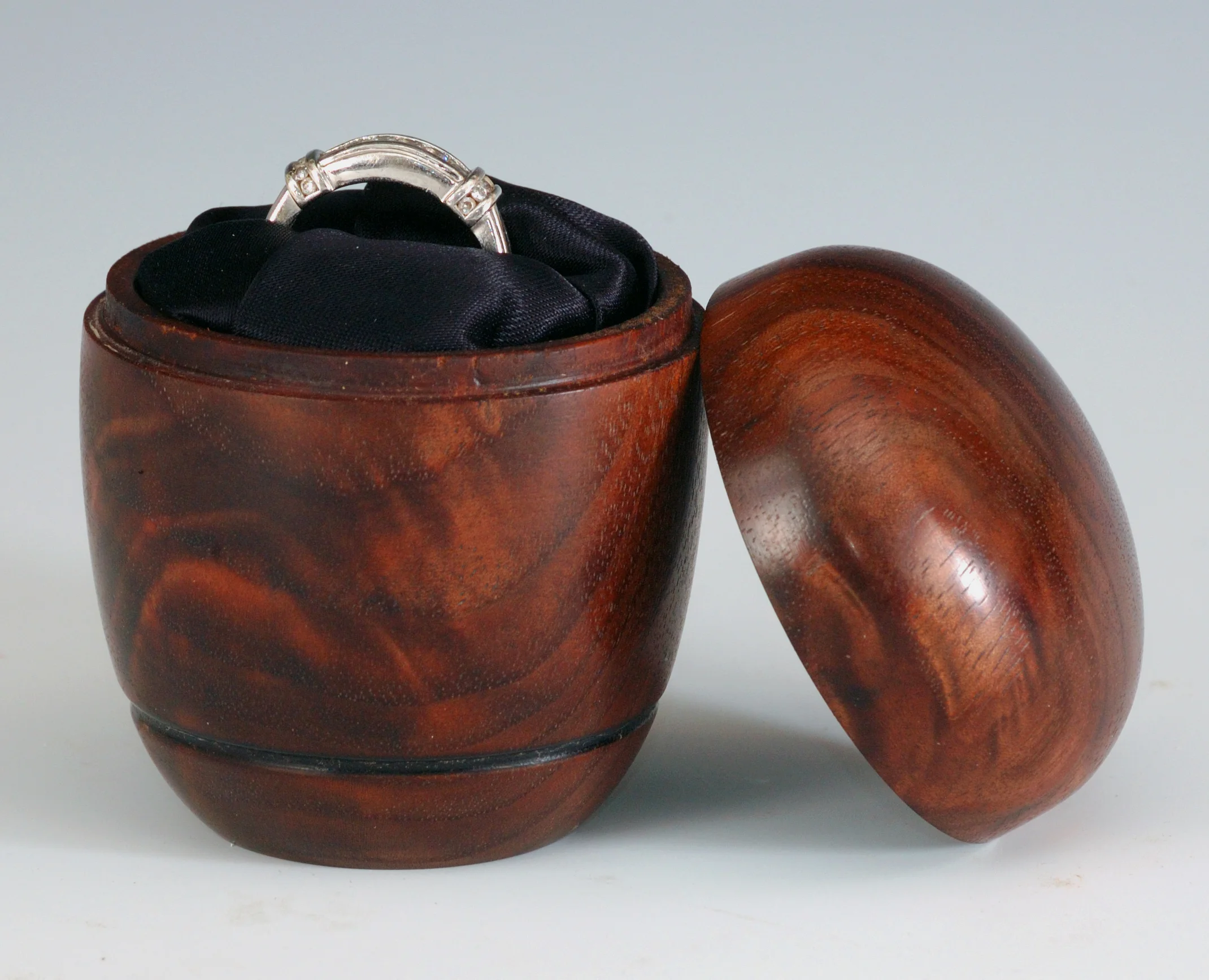 Walnut engagement ring box