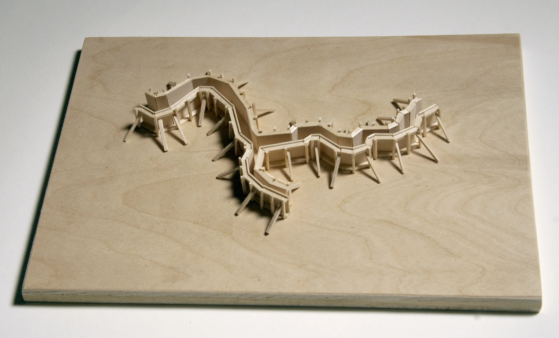 Model for Lily Creek Formwork, to be built at The Mount in Lenox, MA for SculptureNow in June 2014.