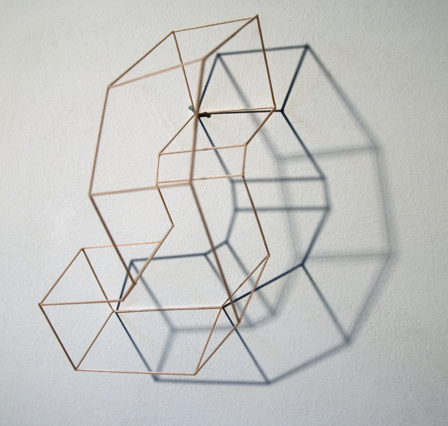 Tetrapod B, 2016, basswood, 7x7x7"