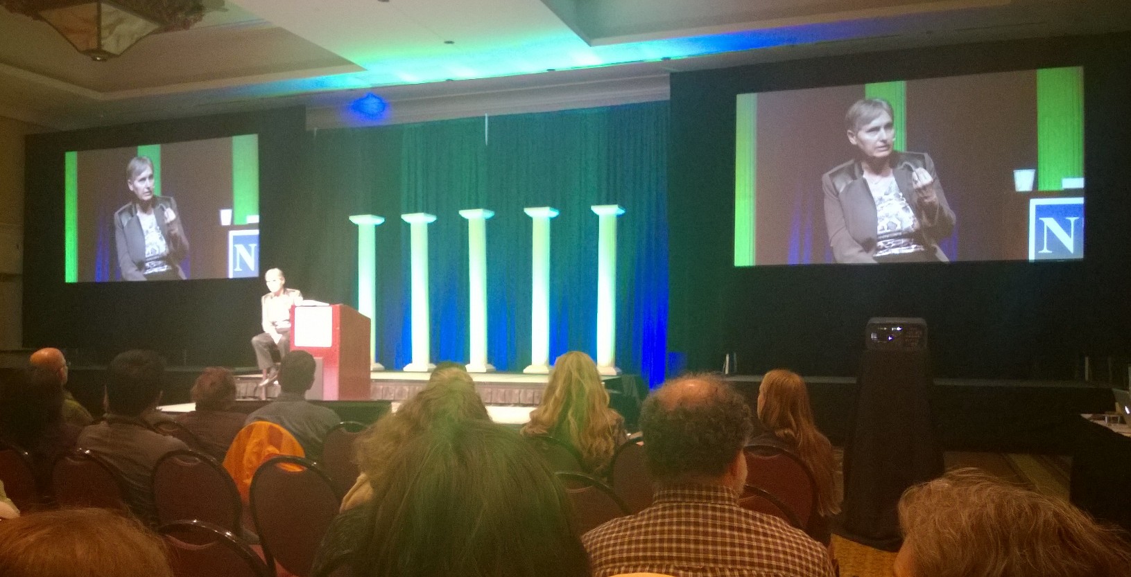 Dr. Wahls speaking at the NTA conference in March.