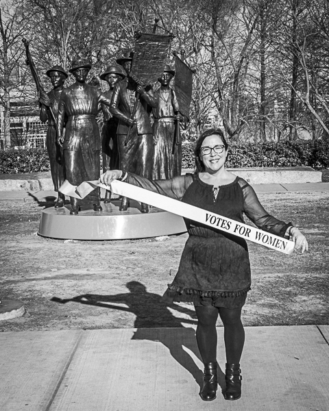 "I marched to honor the strength of my mother and mother-in-law, and to inspire the strength of my daughter." - Cindee