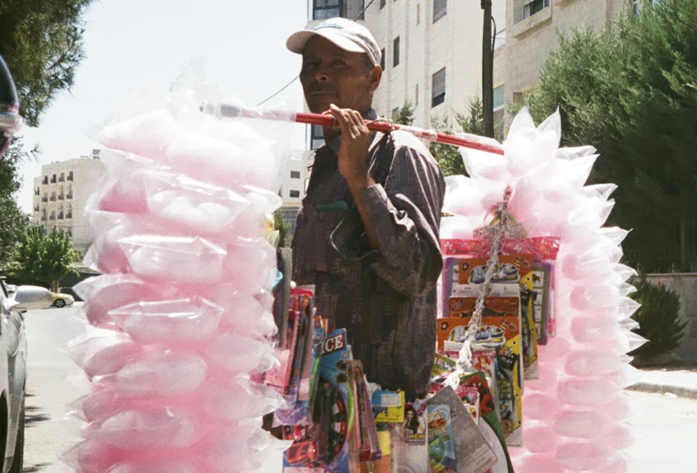 A cotton candy man who inspired Tania's collection. Photo by Tania Haddad.