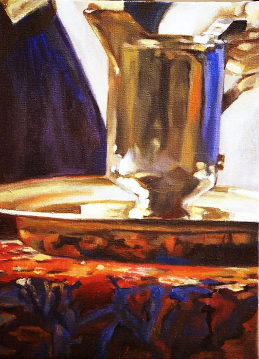 after Vermeer; oil on canvas; 2004
