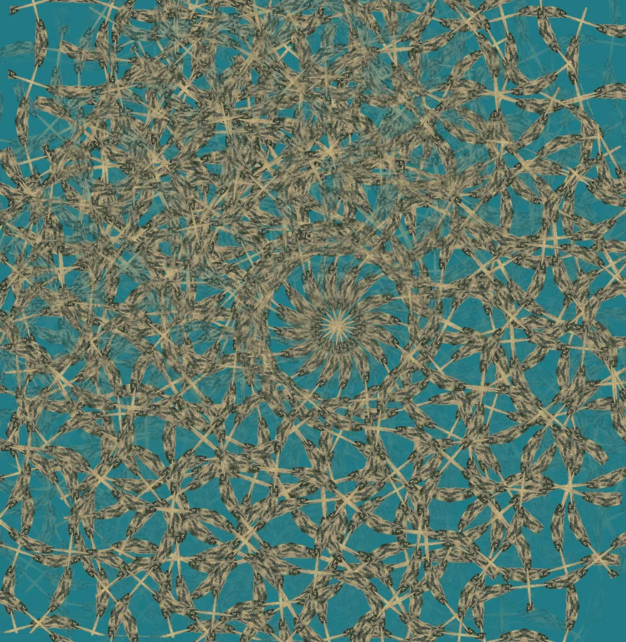 Infinite Fish no. 7; digital drawing; 2007