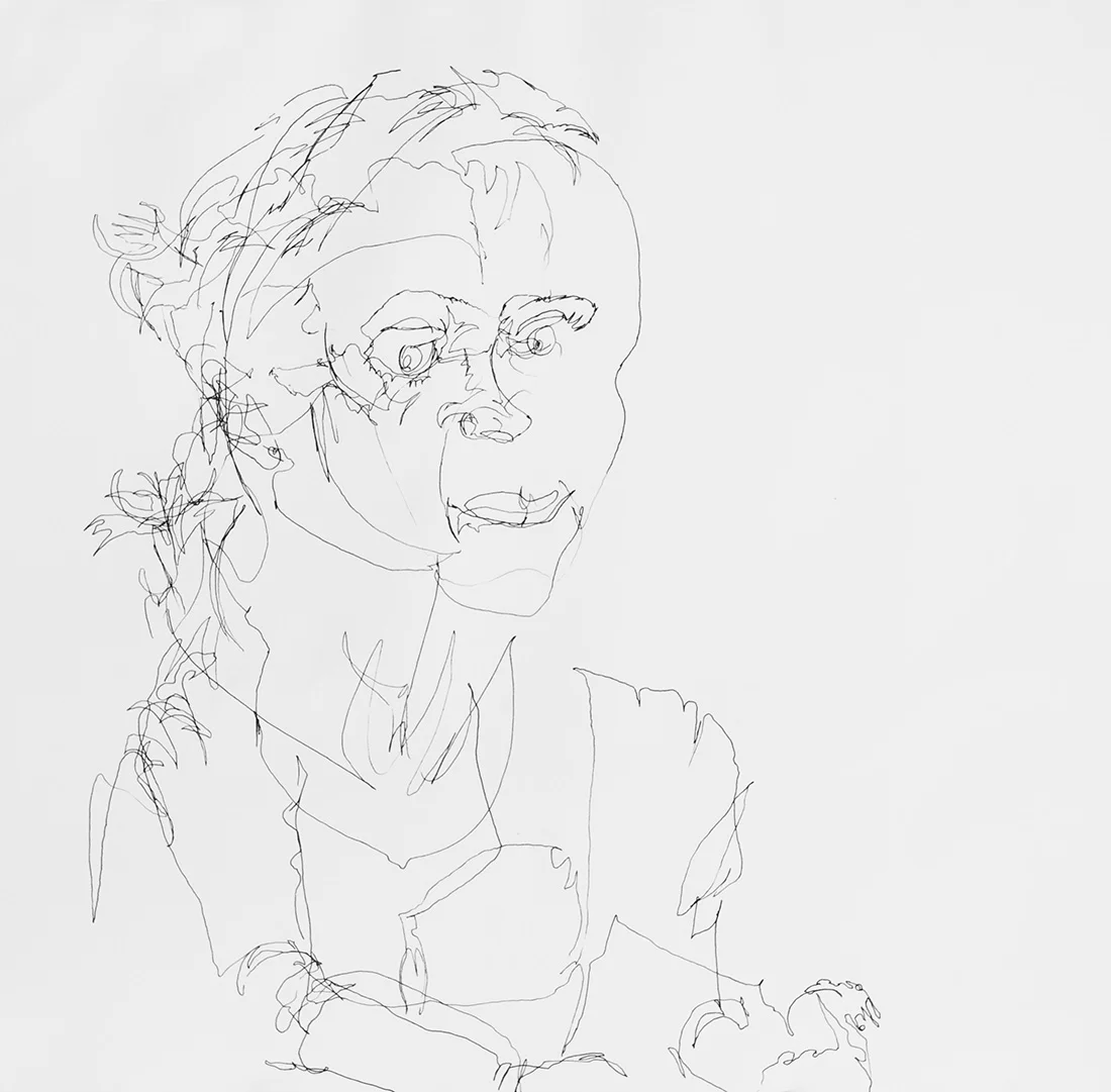 blind contour drawing; 2001