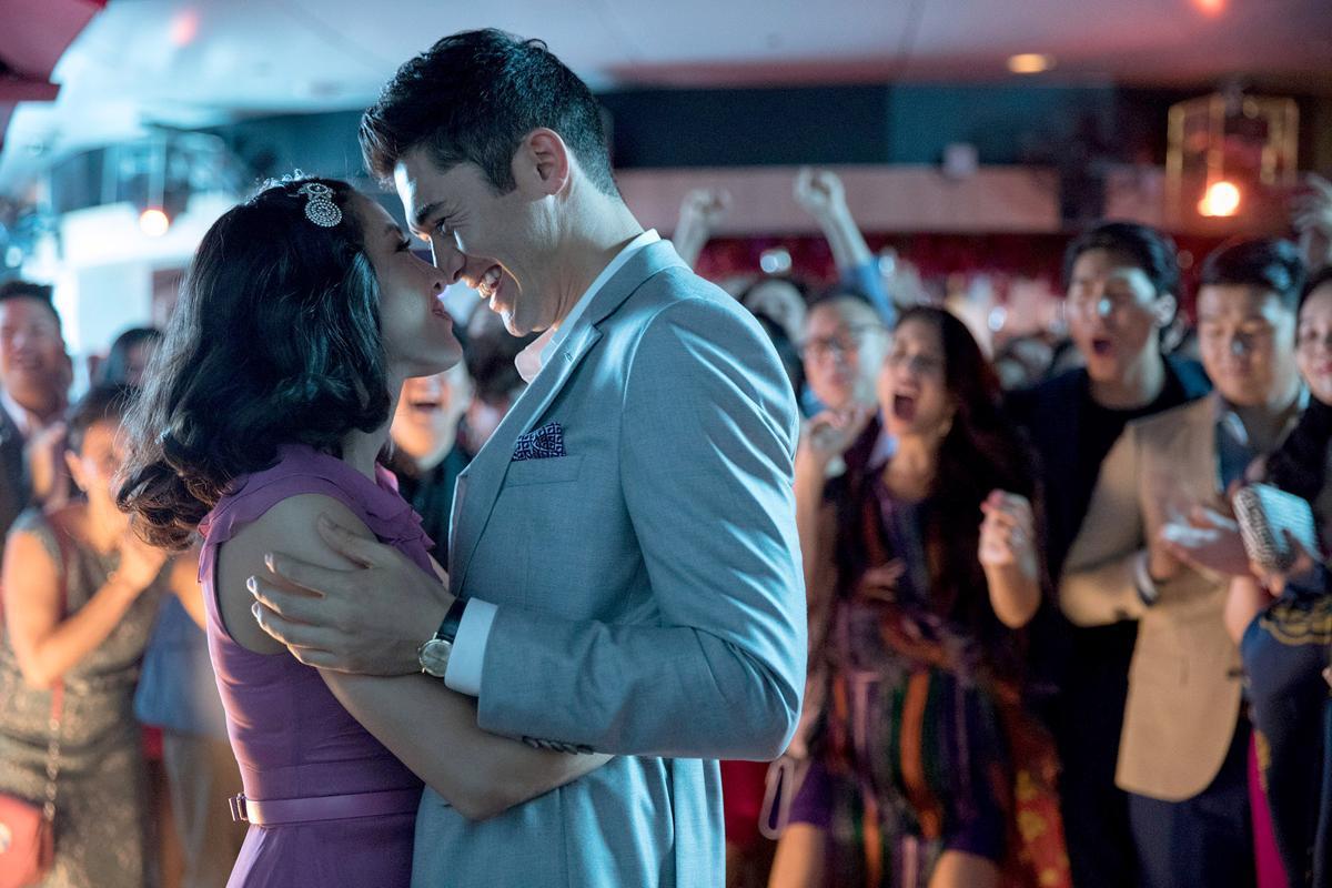 Rachel Chu and Nick Young. Played by Constance Wu and Henry Golding, respectively.