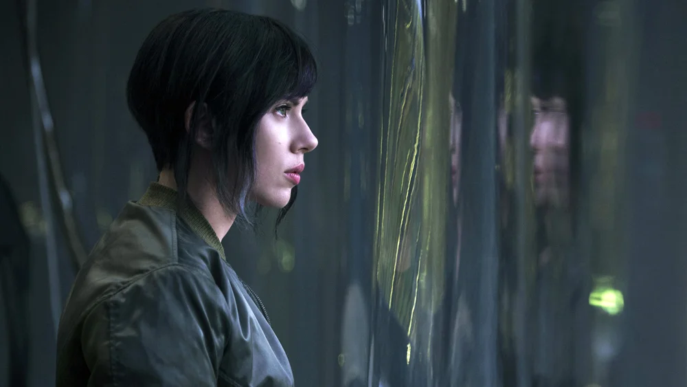 Major Mira Killian/Motoko Kusanagi, played by Scarlett Johansson.