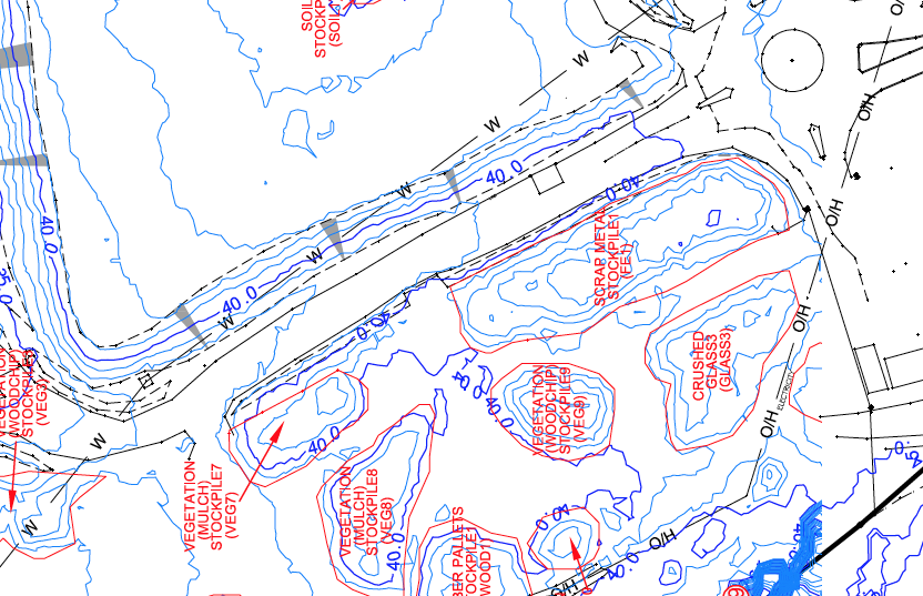 Topographic - Drafting courtesy of Lidbury Summers & Whiteman surveyors (Forster,NSW)