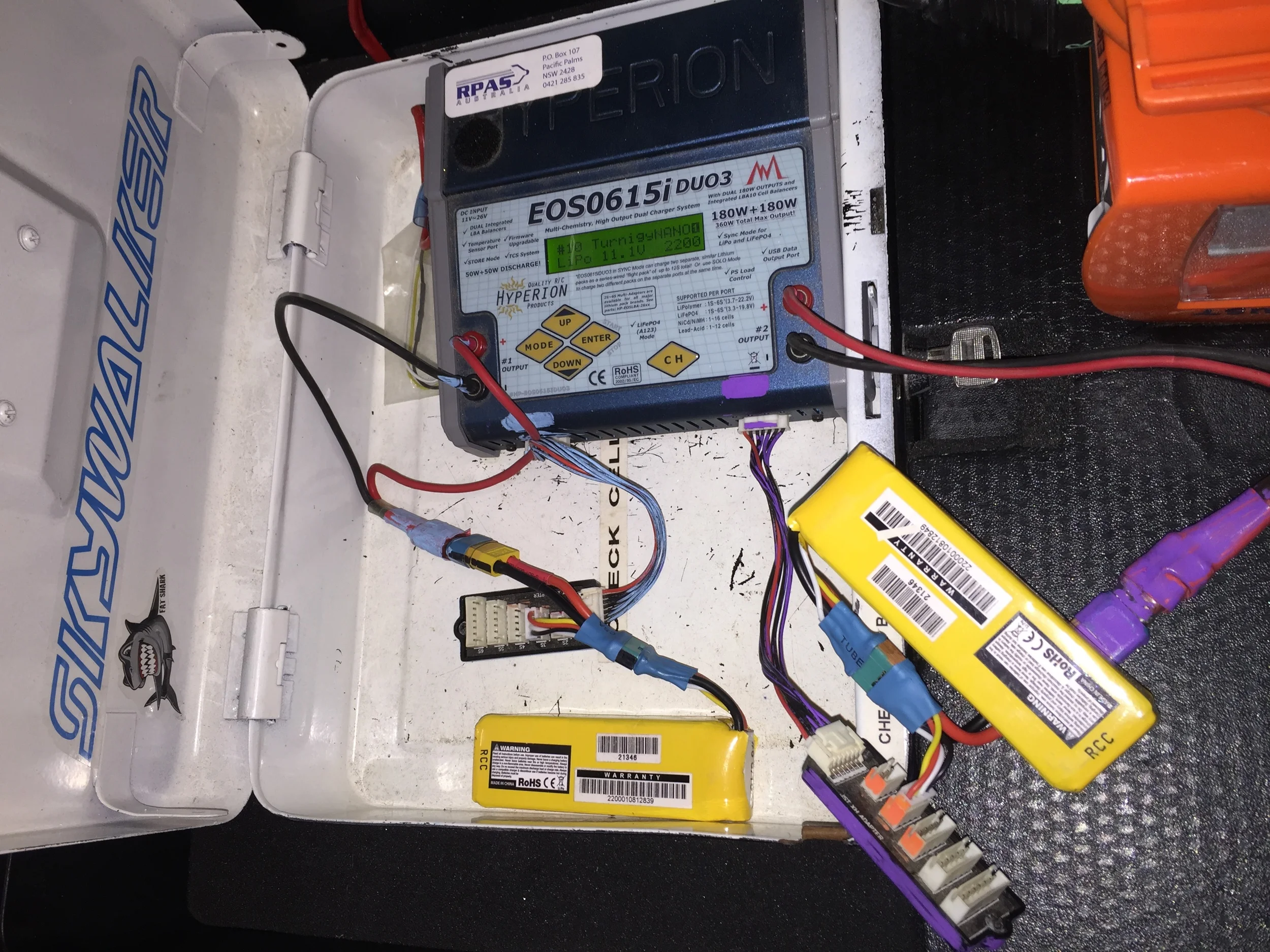 sensefly ebee battery tester & Charge cable adapter