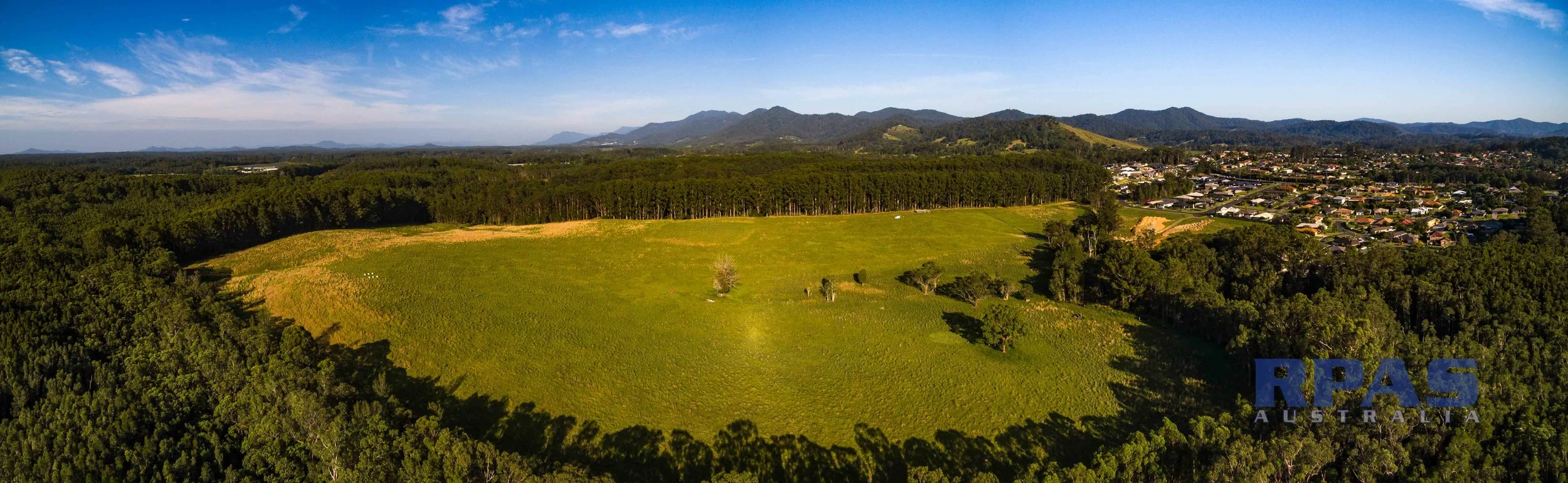 Property development site aerial