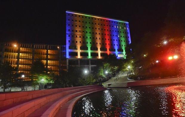 Lights at night
