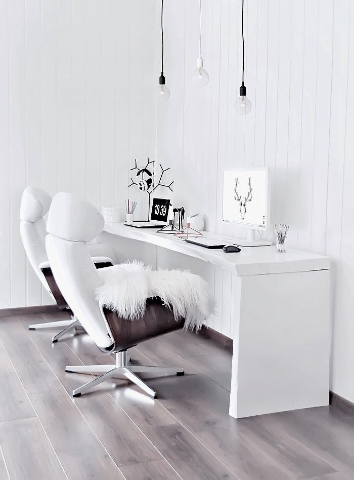 This scandinavian inspired place is un-cluttered and simply. And you can never go past a comfy chair!