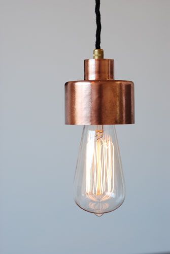 Beautiful exposed bulb pendant light.