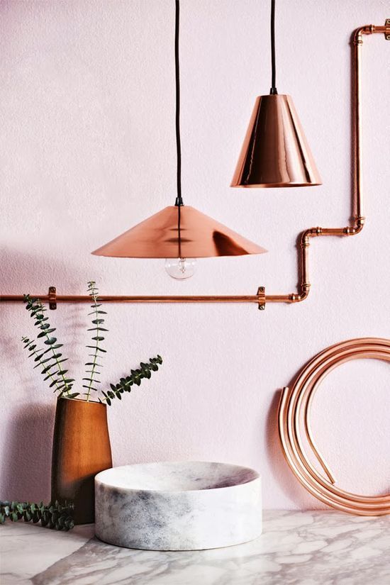 Marble & Copper - the perfect combination.