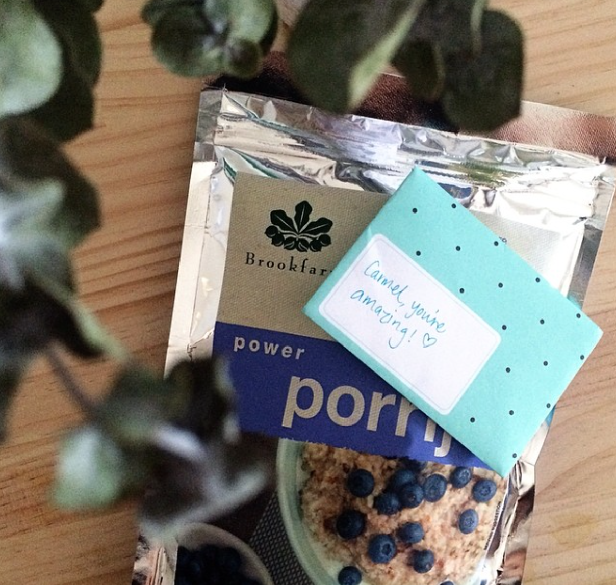 I was lucky enough to win @thewholehousewife 's giveaway & I'm now addicted to @_brookfarm_ porrij! And to top it off this cute little card made my day!! 😘 Check out this girls blog here , it's full of beautifully inspiring posts. Thanks Kate! Image: carmel_louise