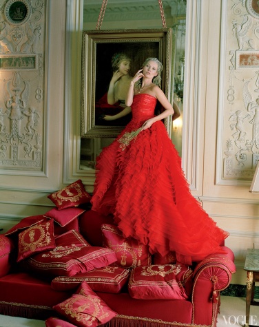Dior Haute Couture silk dress.