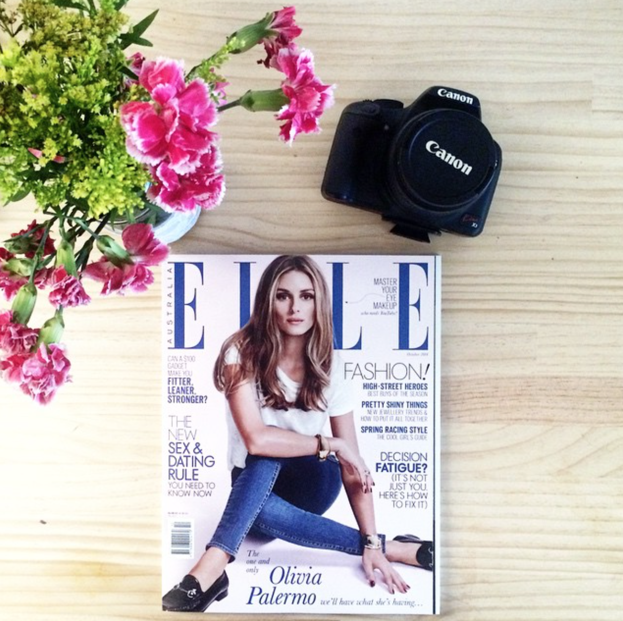 Swooning over the always chic, Olivia Palermo on the cover of this months Elle.
