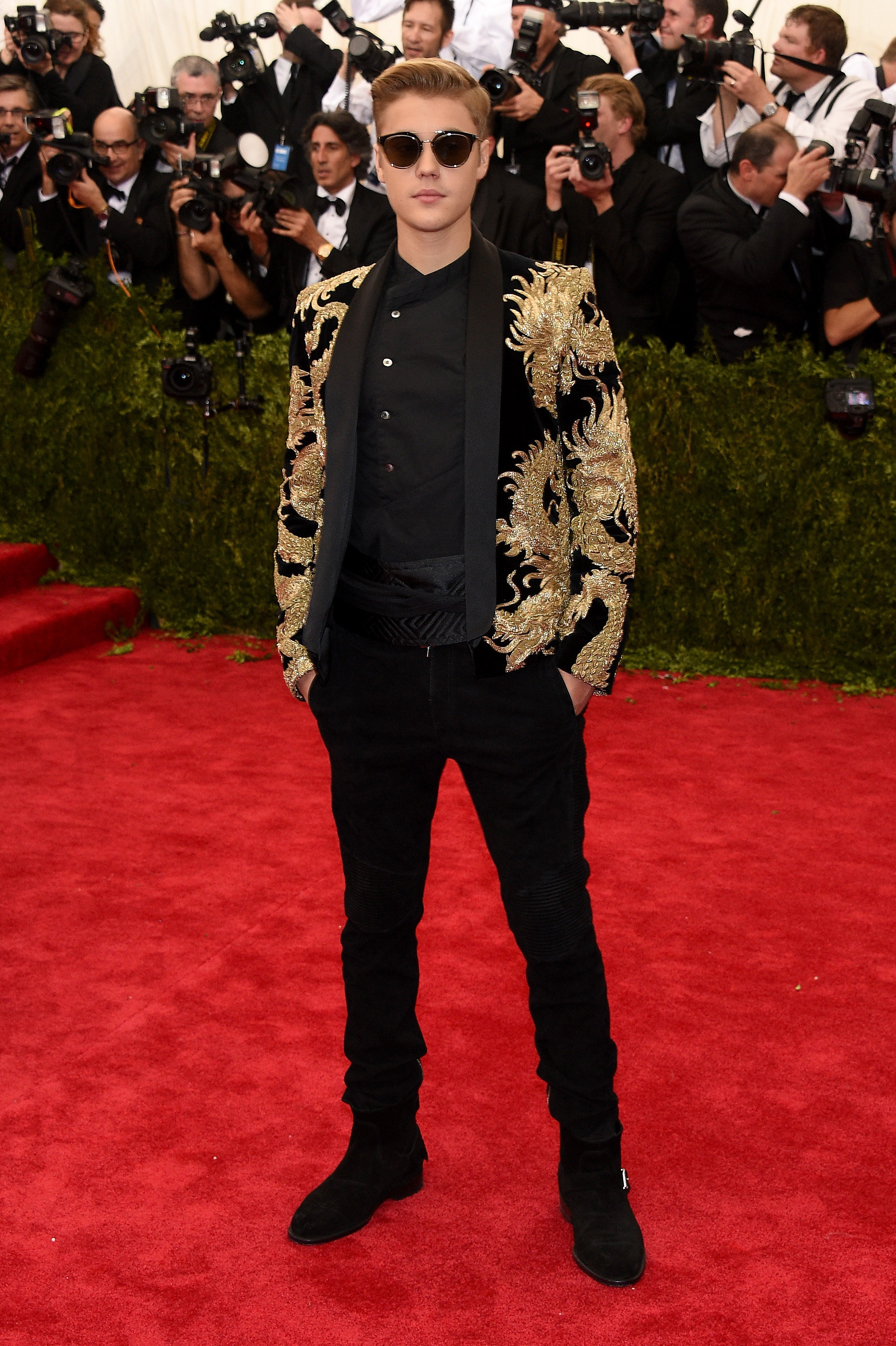 Justin Beiber in Balmain