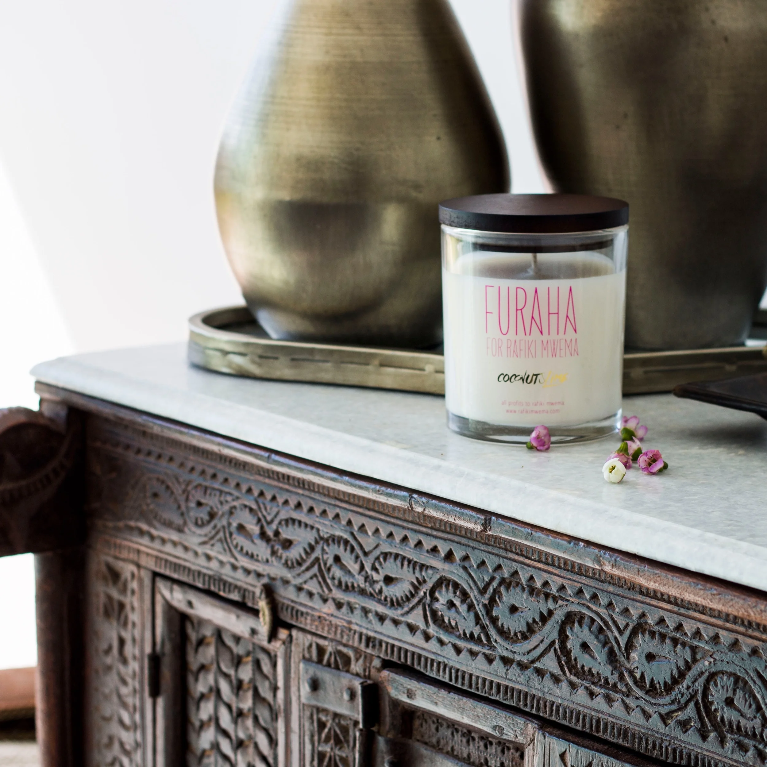 Product Photography & Styling Candles - All Things Bright & Beautiful X Rafiki Mwena