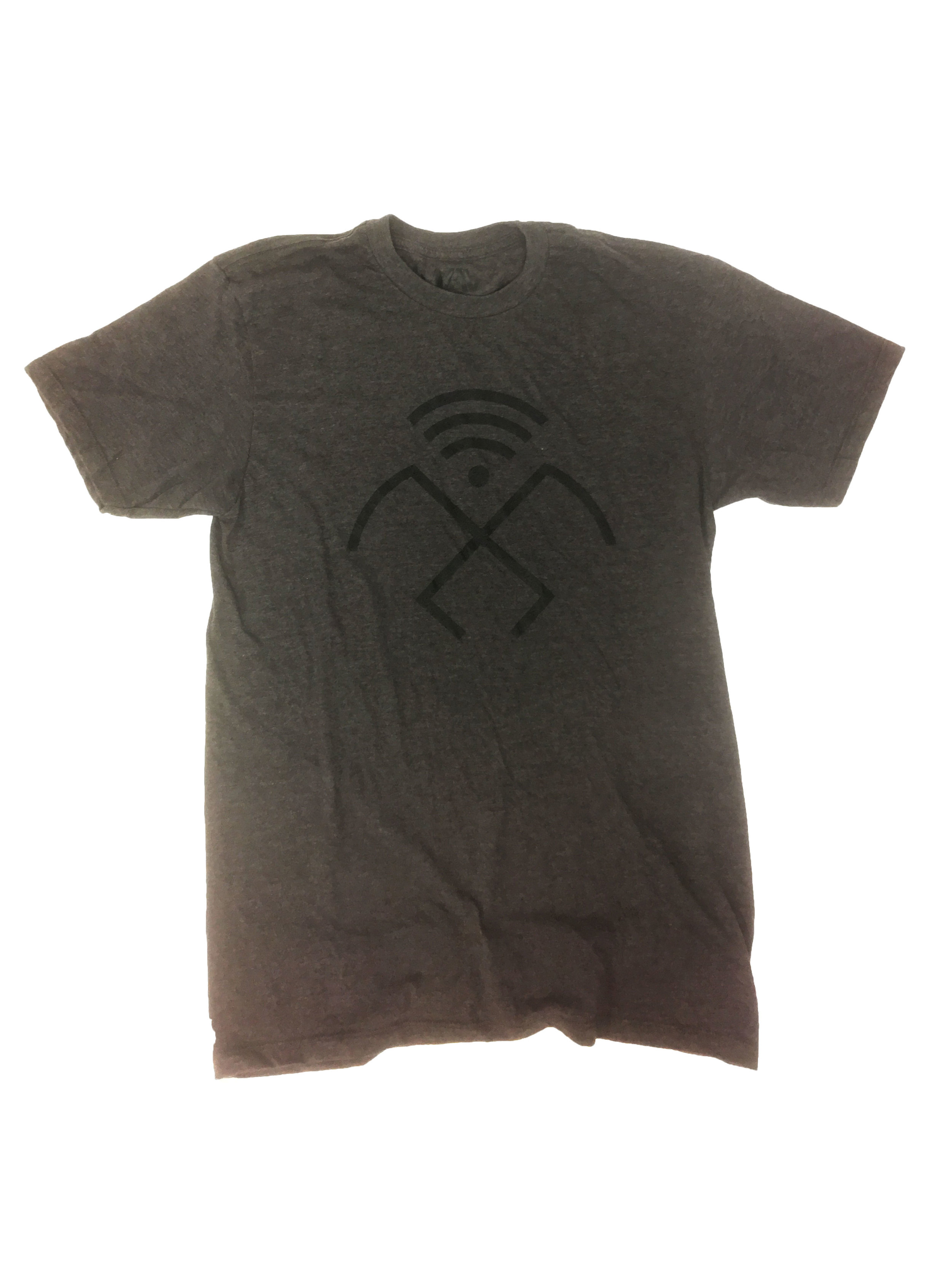 Wifi Man Glyph T-Shirt (Charcoal Heather)