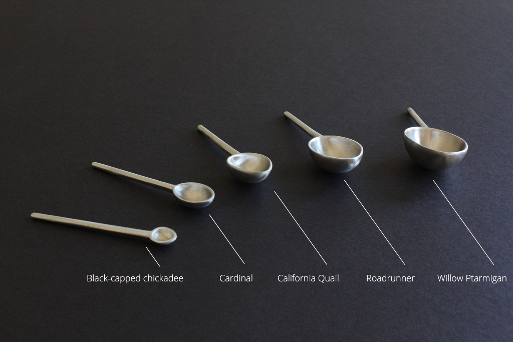 Basing the eggs on official “state birds” across America gives a nod to the tradition of souvenir spoons.