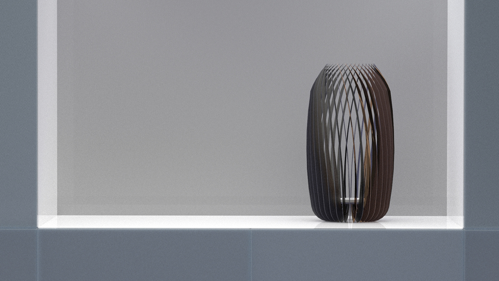 When the light is turned off, Noto maintains a gently curved resting state.