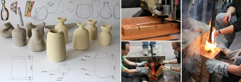   Designed with Rhino and crafted in glass using a wooden mold.  