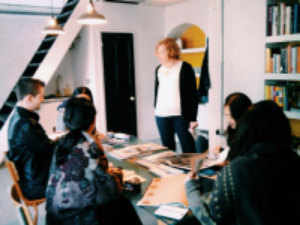 Talk with Central Saint Martins students at &nbsp; &nbsp; &nbsp; &nbsp; &nbsp; &nbsp; &nbsp; &nbsp;Hannah Tyson &amp; Co offices,
