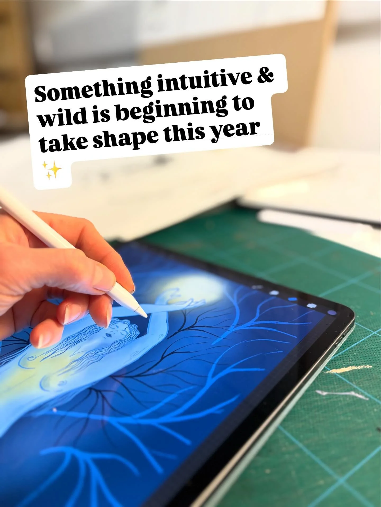 I&rsquo;ve been working on this quietly and gently for a while now. It&rsquo;s ebbed and flowed, often with more ebbing, especially last year. 🌊

Now I feel the flow, ready to take the next tender steps on my path to bring my oracle deck into the li