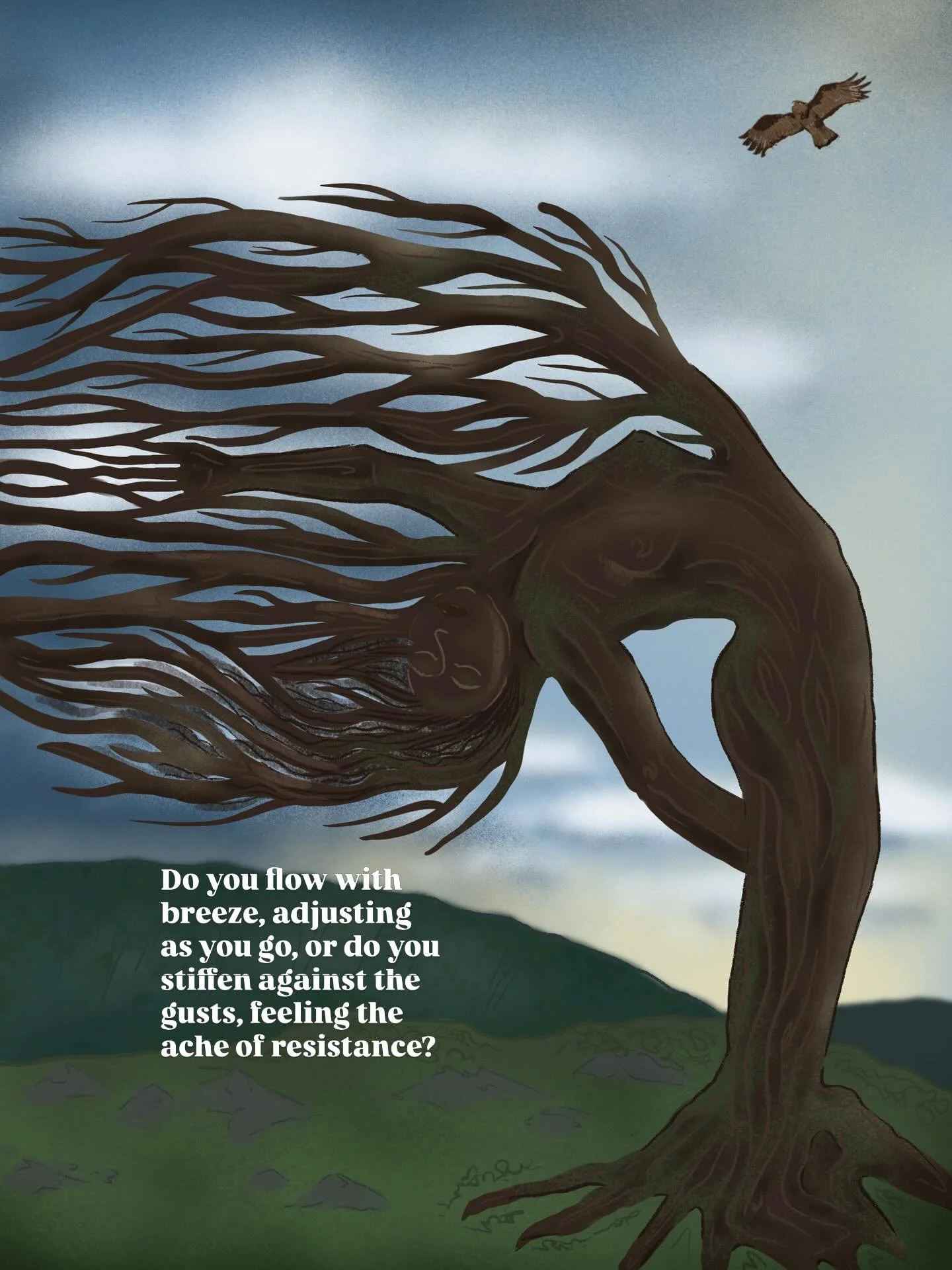 Movement invites evolution 🌬️

Words to reflect on when the breeze ramps up to create a gust of change. How we flow with it makes the difference. 

#oraclemessages #oracledeck #brightonartist