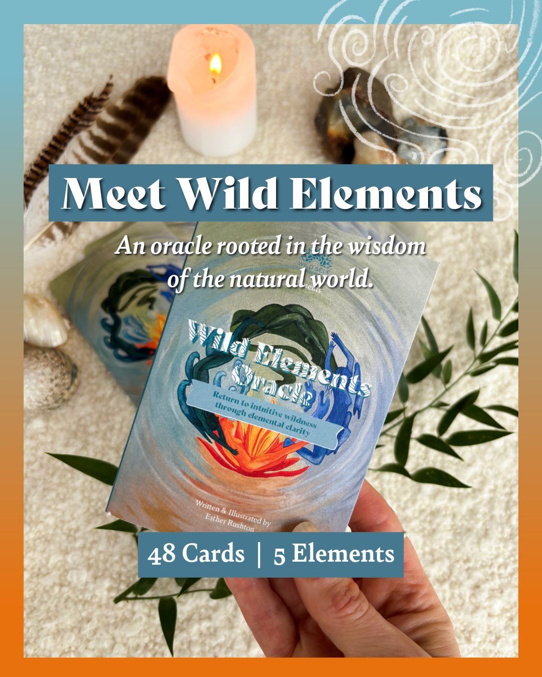 🔥This really has been a full on year of illustrating, researching and writing, bringing the Wild Elements Oracle to fruition. 🌿🌊🌬️

Even though I began the illustration in 2023, a strong intention arose at the of 2025 telling me it was time to de