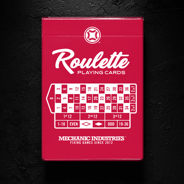 Roulette Playing Cards - Red Edition