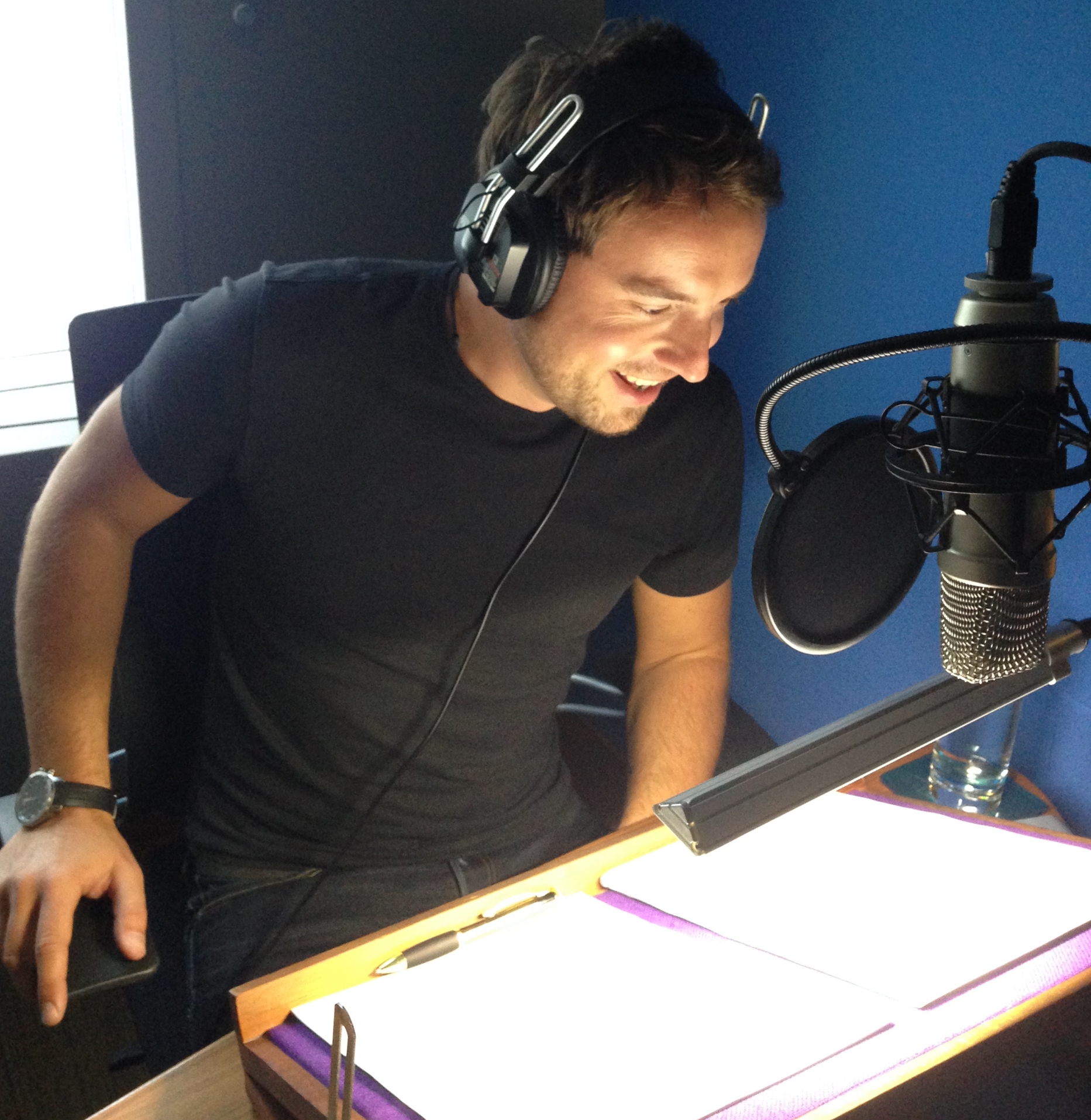 Photograph taken while recording the Body Calm album, 2015. 