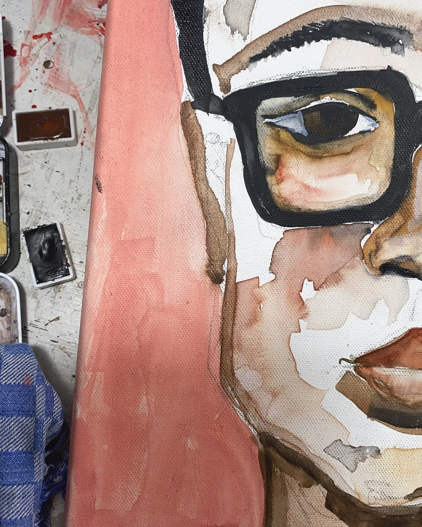 It is only Thursday, but I tend to call it week. Because it feels like a month already. An all of it is still a secret. Maybe apart from the hairdresser&lsquo;s appointment today, I forgot.
.
.
.

#work #overwhelmed #painter #artist #watercolor #port