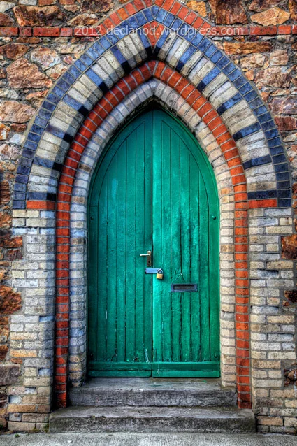 Green Doorway At Howth