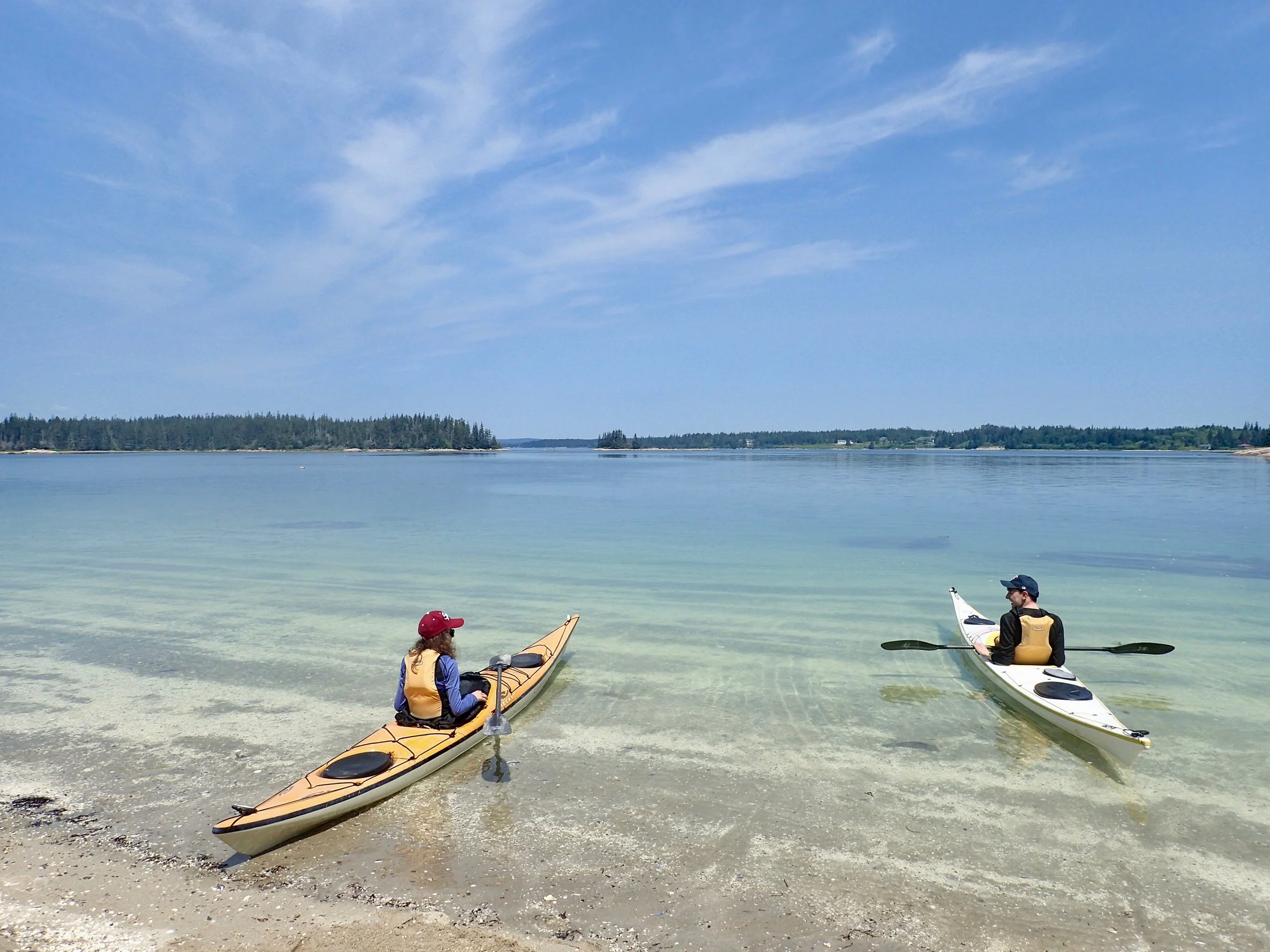Sara and Matt leaving Sellers Island on their 1-Day Trip