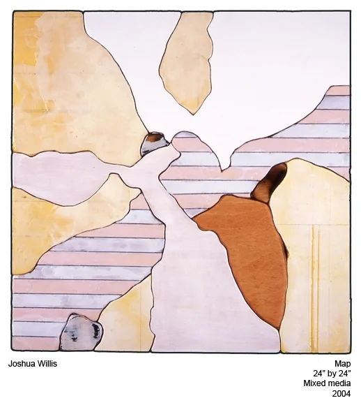 Joshua Willis, "Aerial Map," Mixed Media, 2004, Private Collection